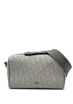 Christian Dior Pre-Owned 2022 Oblique Canvas Lingot 22 Bag crossbody bag - Grey