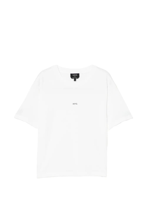 A.P.C. logo-print T-shirt - White