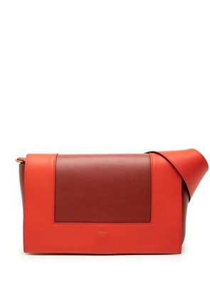 Celine Pre-Owned 2018 Medium Shiny Smooth Calfskin Frame shoulder bag - Red