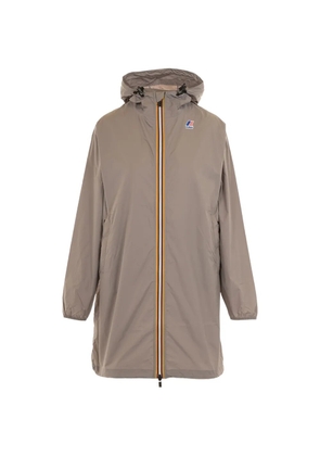 K-Way Eiffel hooded zip coat - Neutrals