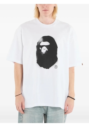 A BATHING APE® ape head-print relaxed fit T-shirt - White