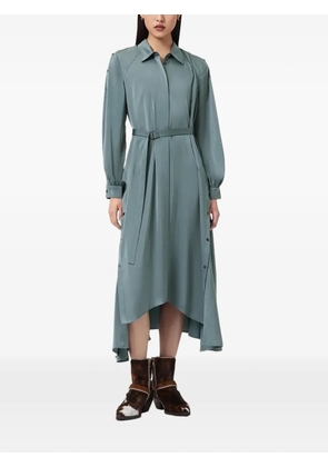 AllSaints Lexi button belted shirt dress - Blue
