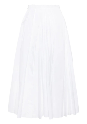 Jil Sander pleated skirt - White