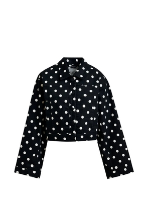 Essentiel Antwerp Jaborosa polka-dot cropped jacket - Black