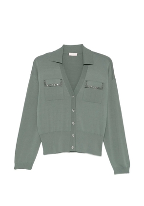 LIU JO pocket embellished cardigan - Green