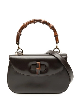 Gucci Pre-Owned 20th Century Calfskin Bamboo Night satchel - Brown