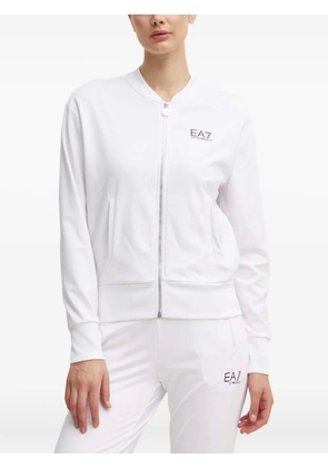 Ea7 Emporio Armani Zip Pockets Jumpsuit - White