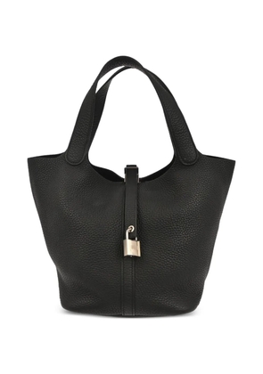 Hermès Pre-Owned 2019 Picotin Lock 22 MM leather tote bag - Black
