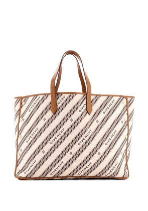 Givenchy Pre-Owned Bond Shopper Logo Jacquard Canvas Large tote bag - Neutrals