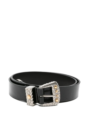 PINKO floral-buckle belt - Black