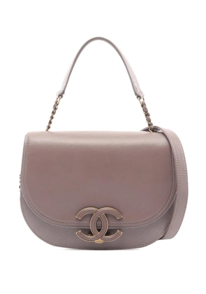 CHANEL Pre-Owned 2017-2018 CC Calfskin Coco Curve Flap Bag satchel - Grey