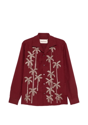 Baziszt palm-tree shirt - Red