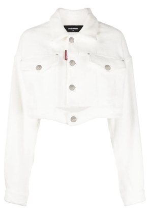 DSQUARED2 cropped denim jacket - White