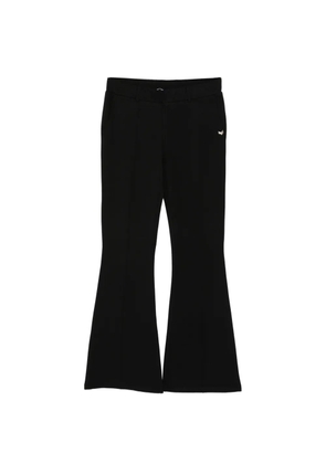 LIU JO Milanese appliqué flared trousers - Black