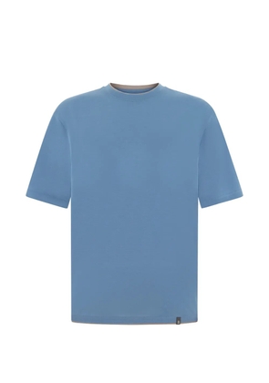 Boggi Milano contrasting-trim cotton T-shirt - Blue