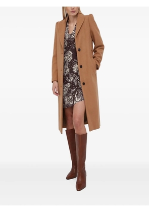 Sisley paisley-print V-neck mini dress - Brown