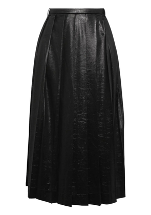 Low Classic pleated midi skirt - Black