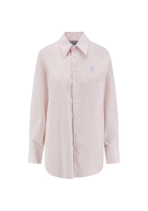Seafarer embroidered logo patch pocket shirt - Pink