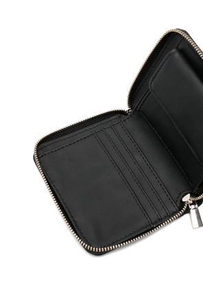 GUESS USA logo-plaque zipped wallet - Black
