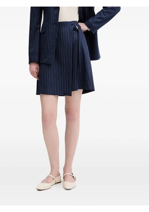 HUGO Rabisu pinstriped mini skirt - Blue