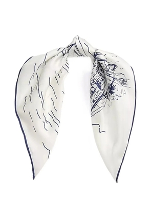 Lauren Ralph Lauren printed scarf - White