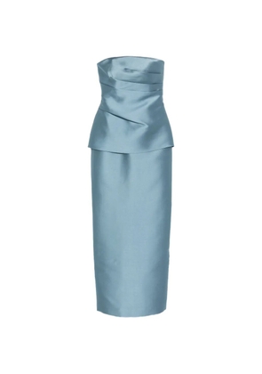 Solace London Lucille strapless maxi dress - Blue