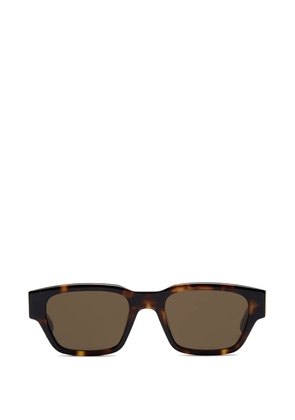 AMI Paris square-frame logo sunglasses - Brown