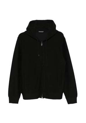 Emporio Armani zip-up hoodie - Black