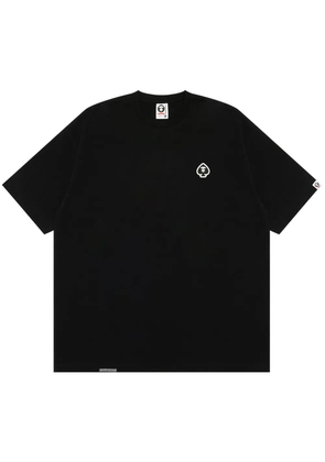 AAPE BY *A BATHING APE® logo appliqué cotton t-shirt - Black