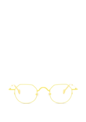 L.A. EYEWORKS geometric-frame glasses - Yellow