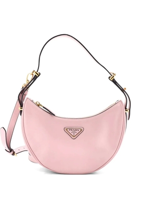 Prada Pre-Owned Arque Half Moon Leather Small hobo bag - Pink