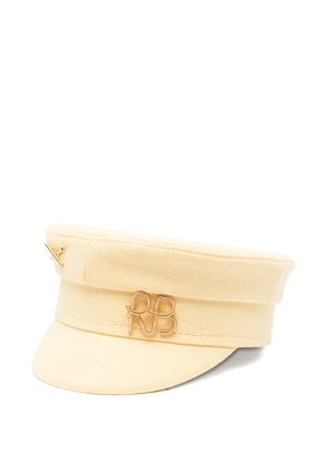 Ruslan Baginskiy Baker Boy logo-detail hat - Yellow