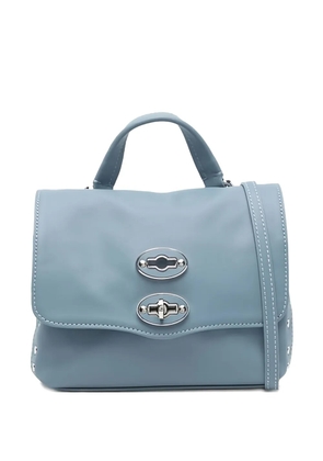 Zanellato Postina stud embellishment top handle bag - Blue