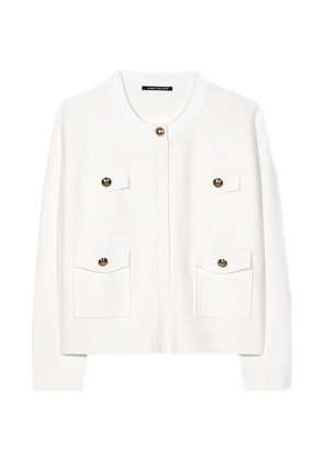 Luisa Cerano pocket-details knit blouson - White