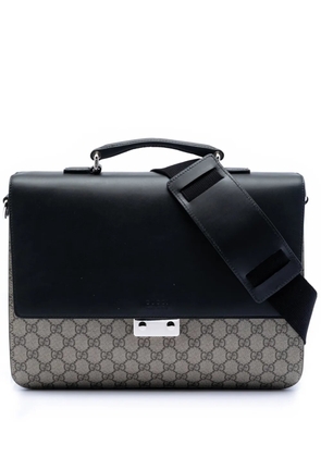 Gucci Pre-Owned 2016-2025 GG Supreme Briefcase business bag - Brown