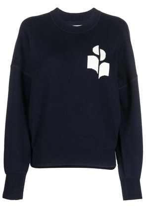 MARANT ÉTOILE Atlee intarsia-knit relaxed jumper - Blue