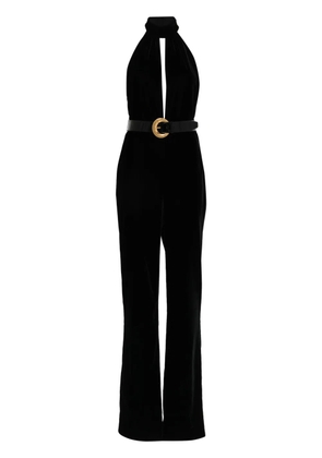 TOM FORD belted velvet jumpsuit - Black
