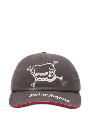 Palm Angels skull logo cap - Grey
