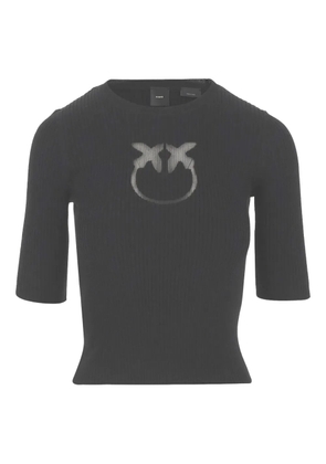 PINKO Love Birds ribbed top - Grey