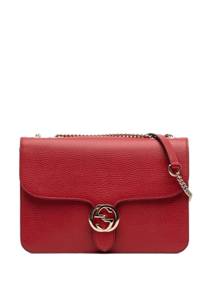 Gucci Pre-Owned 2016-2025 Medium Dollar Calfskin Interlocking G crossbody bag - Red