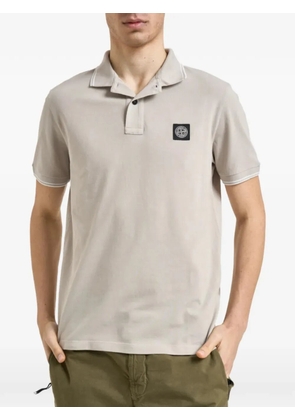 Stone Island patch polo shirt - Grey