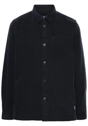 Barbour logo-tag cotton shirt - Blue