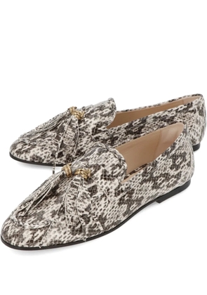 Tod's snakeskin loafers - Neutrals