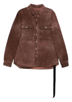 Rick Owens DRKSHDW padded shirt jacket - Brown