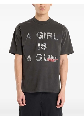 Pleasures x Footshop G.I.A.G. print T-shirt - Black