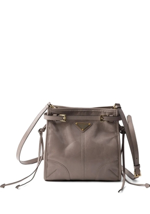 Prada Bonnie leather mini shoulder bag - Grey