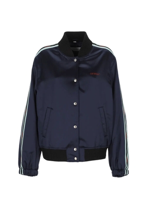 Off-White striped bomber jacket - Blue
