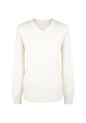 Gran Sasso V-neck jumper - White