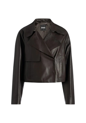 BOSS leather jacket - Brown