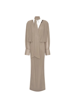 ROTATE BIRGER CHRISTENSEN long-sleeve maxi dress - Grey